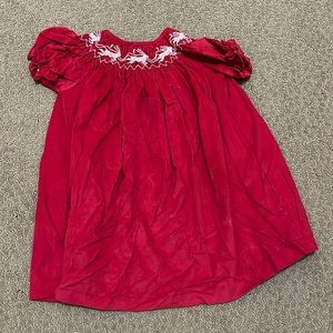 Bella bliss Christmas smocked dress